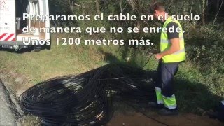 Soplado de fibra óptica por Microzanjas [upl. by Algy]