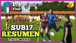 México Femenil Sub17 vs Italia Sub17 RESUMEN  Tatiana Flores 🔵 24 De Junio 2022 Buen Partido [upl. by Magill]