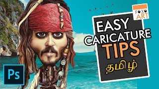 Learn How To Do Easy and Quick Caricature in Tamil [upl. by Godwin]