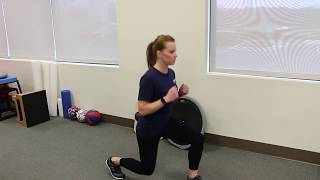 Forward Lunges Exercise Demonstration [upl. by Barr]