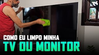 Como limpar a tela da TV ou monitor  Como eu faço isso [upl. by Adnarom]