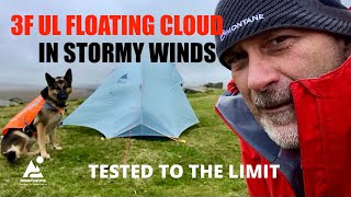 Budget Tent Tests In UK Storm  3F UL Floating Cloud  Storm Barbara High Winds [upl. by Hume]