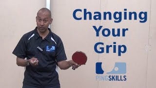 Changing Table Tennis Grip When Switching Between Backhand and Forehand [upl. by Melone]