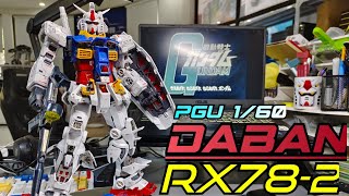 DABAN RX782 Gundam 160 Perfect Grade Unleashed Model Kit Full Speed Build [upl. by Rosamond]