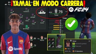 Así Puedes Tener a Lamine Yamal en Modo Carrera FC 24 [upl. by Sasnett]