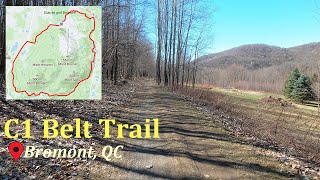 C1 Belt Trail Ceinture de Randonnée  Bromont QC  Virtual Run [upl. by Euhc]