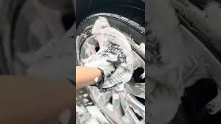 Deep Cleaning Dirty Wheels and Tyres satisfying asmr [upl. by Leval]