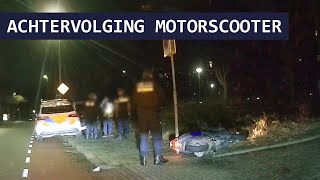 Politie  Valse kentekenplaat  Motorscooter  Achtervolging  Infra [upl. by Pearle]