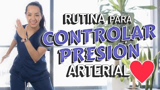 Rutina de EJERCICIO para Controlar la PRESIÓN ALTA  Cardio de Bajo Impacto para personas Mayores [upl. by Breech]