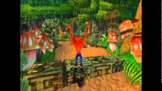 Crash Bandicoot 2  Turtle Woods Blue Gem All Gems Walkthrough [upl. by Brucie]