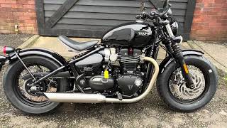 2024 Triumph Bonneville Bobber at West Coast Triumph Glasgow [upl. by Carlene9]