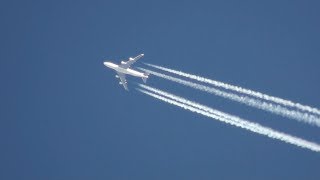 Contrail Spotting Compilation 747787A300 [upl. by Nosmas]