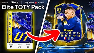 WE PACKED 2 TOTY CARDS 🥳 600K ELITE TOTY PACKS  FC 24 Ultimate Team [upl. by Abihsat]