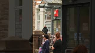 Belfast Protester fails to break into hotel [upl. by Meenen]