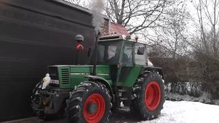 Fendt 611 LSA Turbomatic koudstart bij 8 graden celcuis [upl. by Eiuqnom]