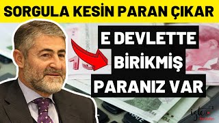 E DEVLETTE BİRİKMİŞ PARANIZ VAR SORGULA AL PARANI [upl. by Esenahs]