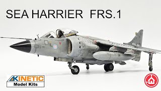 Kinetic 148 Sea Harrier FRS1 Model Aircraft build [upl. by Irek]