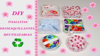 🌺DIY  TOALLITAS DESMAQUILLANTES PADS REUTILIZABLES🌺🌸🌼♻️CUIDEMOS EL PLANETA Sub Ing Ita Por [upl. by Norrej]