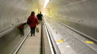 UNIQUE CNIM ESCALATOR AT BEAUDRY METRO STATION [upl. by Artima233]