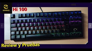 Review Teclado Mecanico Profesional Hiwings Hi100 RGB Personalizable Economico de 25Euros de ENEBA [upl. by Ariana]