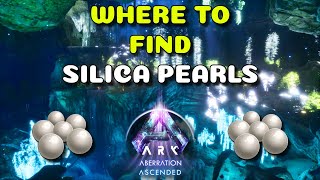 Where to find Silica Pearls Aberration  Ark Survival Ascended [upl. by Alema]