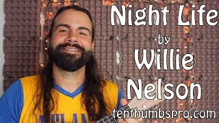 Night Life  Willie Nelson  Ukulele Tutorial with three bluesjazz licks [upl. by Evy]