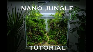 Aquascaping tutorial  AMAZING Hightech NANO JUNGLE tank [upl. by Toogood]