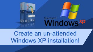 How to Windows XP unattended with Nlite 1080p [upl. by Coit]