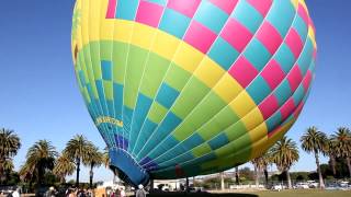 big hot air balloon get ready to take off [upl. by Obla]