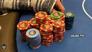 Nut Flush and Opponent Check Raises at Meetup w Rampage amp JohnnieVibes  Poker Vlog 116 [upl. by Lindley]