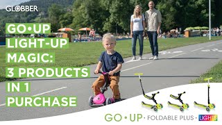 GO•UP FOLDABLE PLUS LIGHTS lightup scooter with seat for toddlers with a 100 toolless design [upl. by Elohcan649]