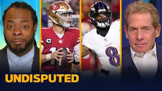 Ravens handle 49ers in Week 16 Lamar Jackson 2 TDs Brock Purdy 4 INTs  NFL  UNDISPUTED [upl. by Marthe379]