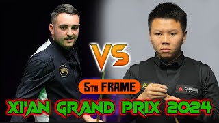 Zhou Yuelong vs Haydon Pinhey Xian Grand Prix 2024 Qualifier 5th Frame [upl. by Ehav]