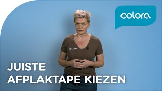 Welke afplaktape heb ik nodig  Verfvragen en tips van de colora coach [upl. by Zephan399]