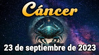 🙄𝐍𝐨 𝐪𝐮𝐢𝐞𝐫𝐞 𝐪𝐮𝐞 𝐬𝐞𝐩𝐚𝐬 𝐞𝐬𝐭𝐨𝐨𝐨💔 Cáncer ♋ 23 de Septiembre de 2023Horóscopo de hoyTarot [upl. by Peedsaj]