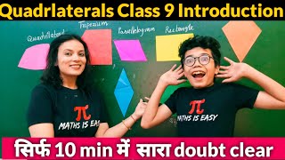 Class 9 Maths Quadrilateral  Class 9 Chapter 8 Introduction amp All basic Concepts  Quadrilaterals [upl. by Micaela]