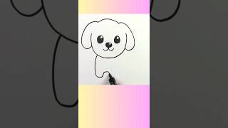 çok kolay köpek çizimi kolayçizimler howtodraw cizimsaatiart dogdrawing shortvideo animals [upl. by Niwde]