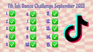 TIK TOK DANCE CHALLENGE SEPTEMBER 2023 [upl. by Acissey288]