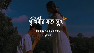 Prithibir Joto Sukhপৃথিবীর যত সুখ Habib Wahid amp Nancy SlowedReverb•Lyrics ।। Mood Play 🖤🦋 [upl. by Eiznil]