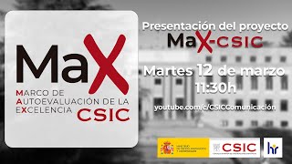 Presentación del Proyecto MaxCSIC [upl. by Kurtz]