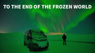 Surviving a Winter of Extreme Van Life Freezing Camping Aurora amp Snow Storm in the Arctic vanlife [upl. by Hairas]