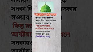 রাসুল সাঃ বলেছেন✅সাধারণ দারিদ্র্য ব্যাক্তিকে সদকা দিলে👍shorts islamicshort সদকা islamic yt [upl. by Suicul235]