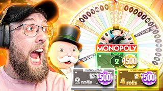 MY BIGGEST BETS ON MONOPOLY LIVE GAME SHOW INSANE [upl. by Winston490]