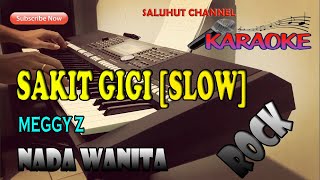 SAKIT GIGI KARAOKE SLOW BEAT MEGGY Z ll NADA WANITA EDO [upl. by Leann]