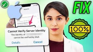 How To Fix quotCannot Verify Server Identity quoton iPhone 2024  100 Work [upl. by Bartolome]