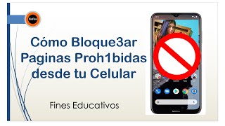 Como Bloquear Paginas de Internet para Adultos en Celular [upl. by Geoff410]