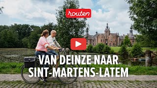 Van Deinze naar SintMartensLatem fietsroute [upl. by Jenn]