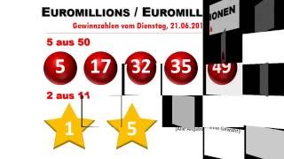 Euromillions Ziehung Aktuelle Zahlen vom Dienstag 2162016 [upl. by Nylesoy]