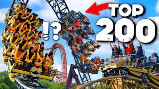 My Top 200 Roller Coasters in the WORLD [upl. by Ernaldus560]