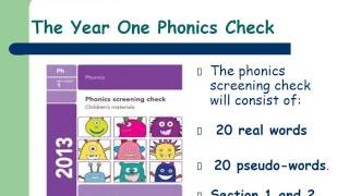 Year 1 Phonics Screening Check [upl. by Joanne]